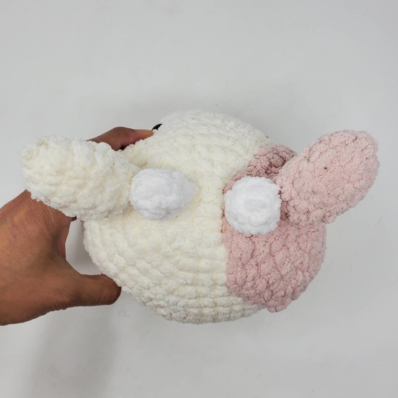 Rare Handmade Crochet Baby Cow Stuffed Plush Animal - Picture 5 of 8